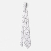 Cravate Design Art déco blanc (Dos)