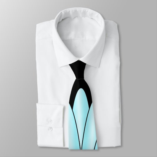 Cravate Design Art déco bleu (Attaché)