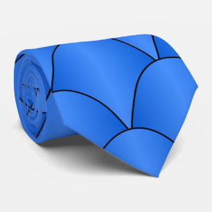 Cravate Design Art déco bleu