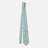 Cravate Design Art Déco Géométrique Pastel (Dos)