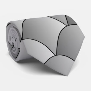 Cravate Design Art déco gris