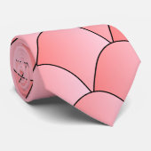 Cravate Design Art déco rose (Roulé)