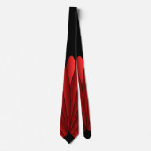 Cravate Design Art déco rouge (Devant)
