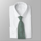 Cravate - Design Art Déco Vert (Attaché)