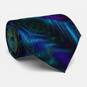 Cravate Design bleu Cobalt (Roulé)