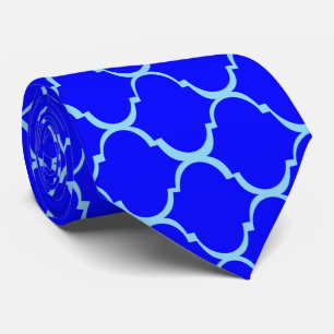 Cravate Design bleu marocain