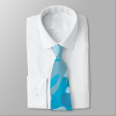 Cravate Design Caméra bleu et gris (Attaché)