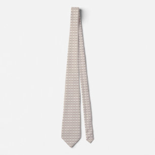 Cravate Design carreau minimal beige