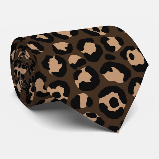 Cravate Design classique série Leopard 10 (Roulé)