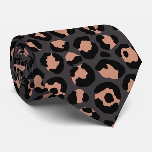 Cravate Design classique série Leopard 11 (Roulé)