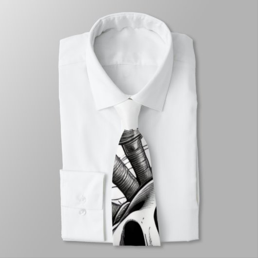 Cravate - Design crâne (Attaché)