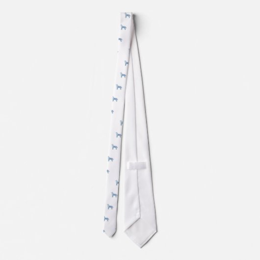 Cravate Design d'aquarelle sibérienne Husky (Dos)