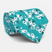 Cravate Design d'art botanique Motif élégant à la fleur de (Roulé)