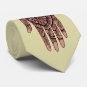 Cravate Design d'art manuel de Mehndi (Roulé)