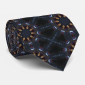 Cravate Design d'art noir (Roulé)