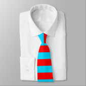 Cravate Design de bandes rouges et bleues (Attaché)