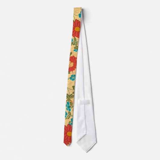 Cravate Design de fleurs colorées 2 (Dos)