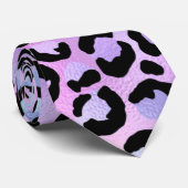 Cravate Design de la série Leopard Iridescente 4 (Roulé)
