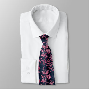 Cravate Design de la série Velours rose 4