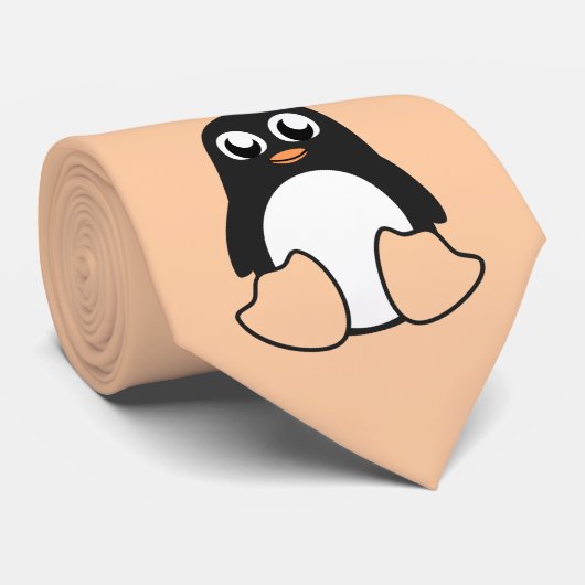 Cravate Design de pingouin doux (Roulé)