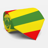 Cravate Design de rayures rouges jaunes vertes (Roulé)