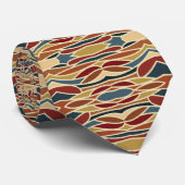 Cravate Design de style en verre transparent opaque géomét (Roulé)