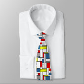 Cravate Design de style mondrien (Attaché)