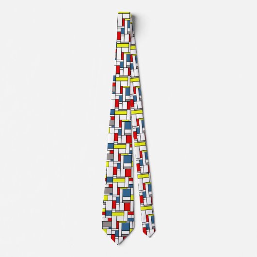 Cravate Design de style mondrien (Devant)