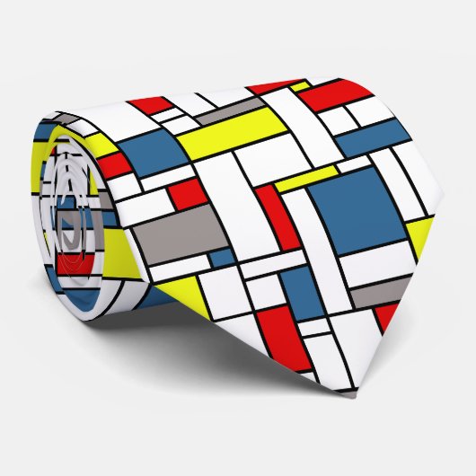 Cravate Design de style mondrien (Roulé)