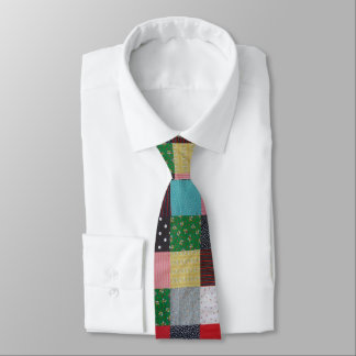 Cravate Design de style vintage avec patchwork coloré