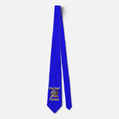 Cravate Design de vache Hot Blue Highland, (Devant)