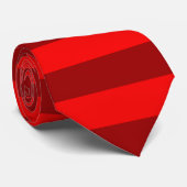 Cravate Design des rayures rouge et marron (Roulé)
