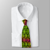 Cravate design DJ coloré (Attaché)