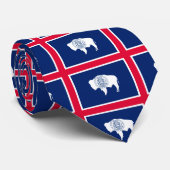 Cravate Design du drapeau d'état du Wyoming (Roulé)