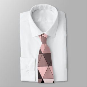 Cravate Design élégant Sangria Brown & Motif rose