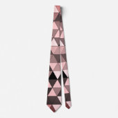 Cravate Design élégant Sangria Brown & Motif rose (Devant)