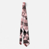 Cravate Design élégant Sangria Brown & Motif rose (Dos)