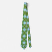 Cravate Design élégant Sea Green Blue Design Motif unique (Devant)