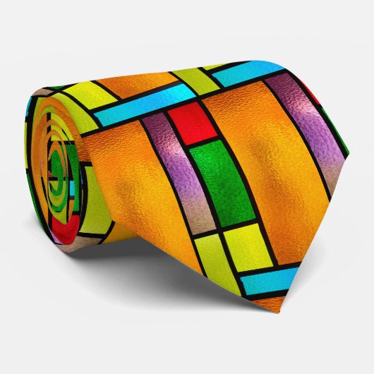 Cravate Design en verre coloré (Roulé)