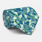 Cravate Design en verre turquoise bleu vert (Roulé)