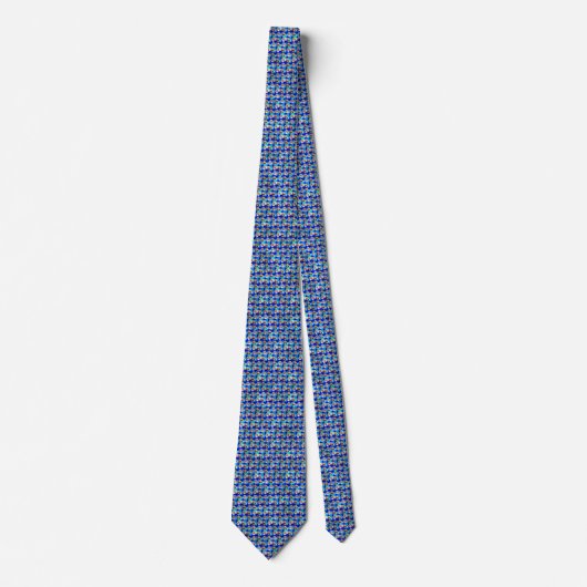 Cravate Design espagnol Cavalier bleu, (Devant)