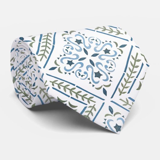 Cravate Design floral coloré (Roulé)