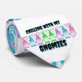 Cravate Design Gnome Mandala (Roulé)