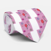 Cravate Design graphique en mosaïque Rose spécial (Roulé)