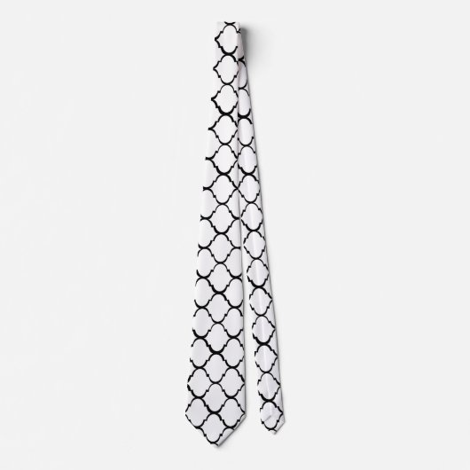 Cravate Design marocain blanc (Devant)