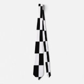 Cravate Design Minimaliste Noir et Blanc (Devant)