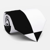 Cravate Design Minimaliste Noir et Blanc (Roulé)