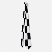 Cravate Design Minimaliste Noir et Blanc (Dos)