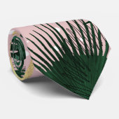 Cravate Design moderne or tropical feuilles et doddles (Roulé)