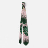 Cravate Design moderne or tropical feuilles et doddles (Dos)